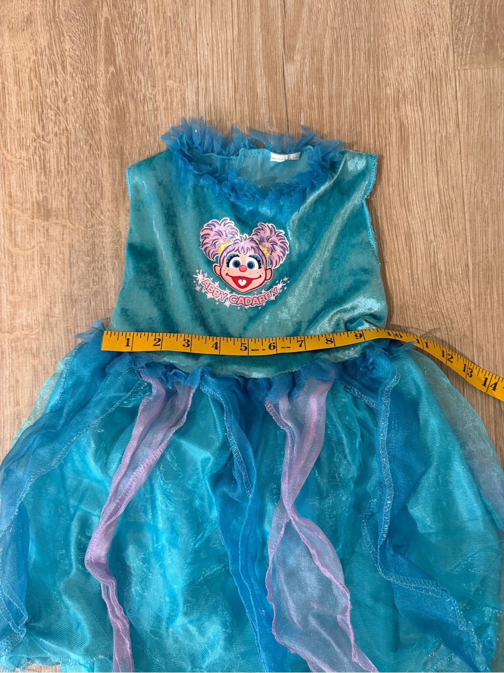 Kids Abby Cadabby Seasame Street Fairy Costume with Pink Wings, Wand & Headband - Picture 7 of 12